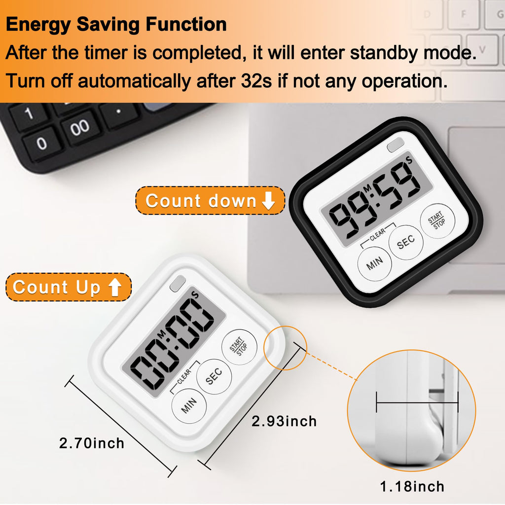 Timers For Cooking Classroom Timer For Kids Teachers Magnetic Digital Timers 2 P