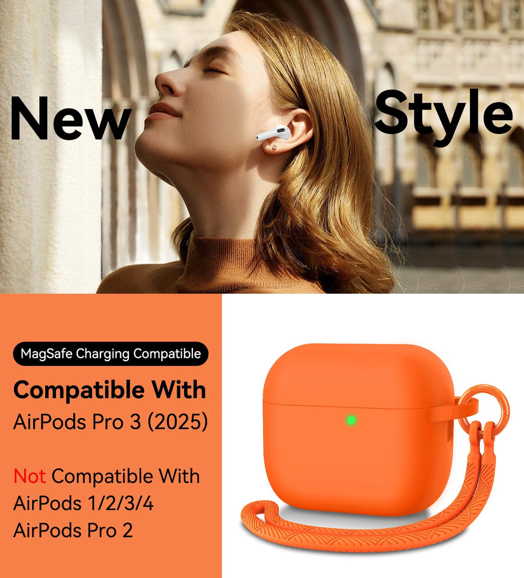 Airpods Pro 3 Case 2025 - For Airpod Pro 3Th Generation Soft Silicone Cover With