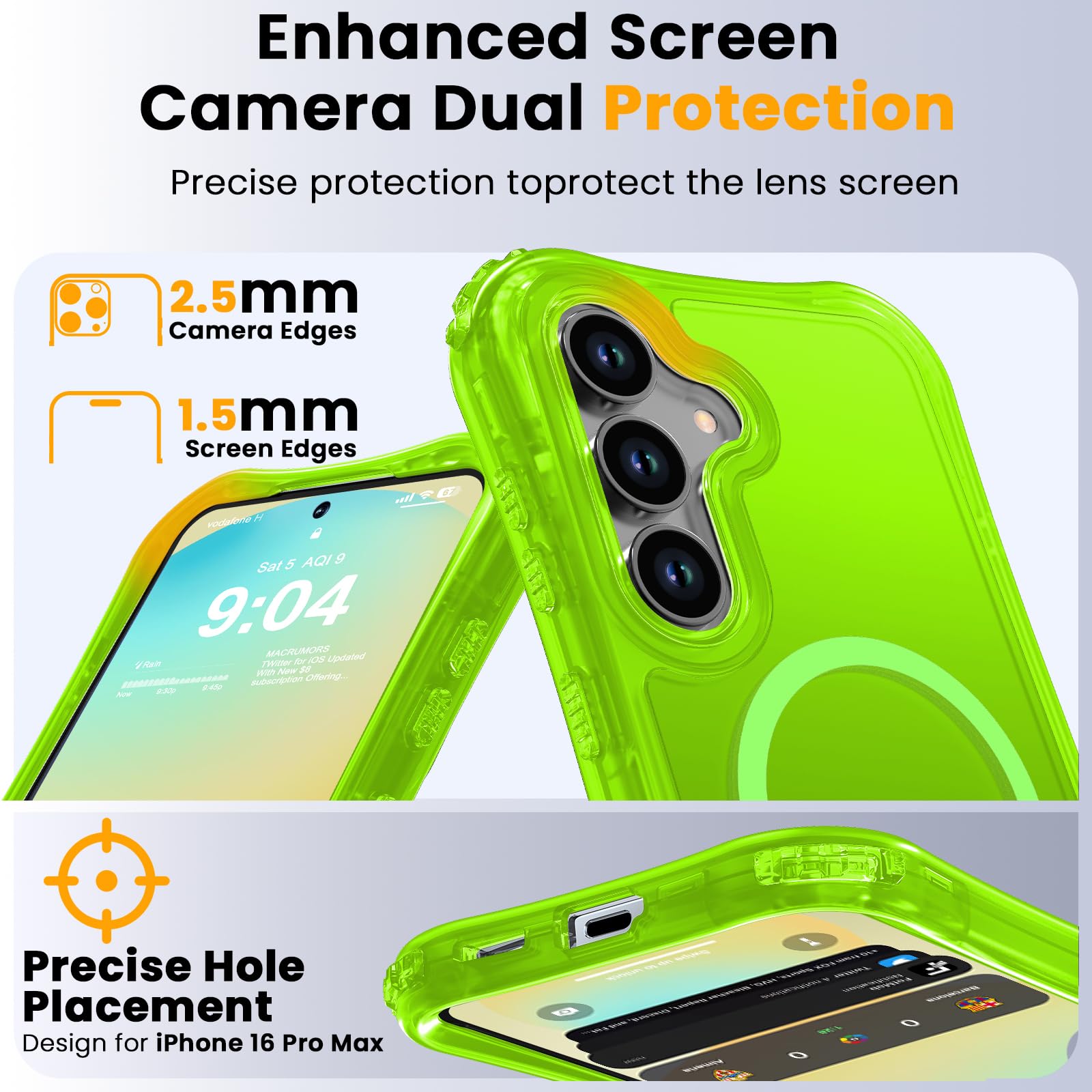 Samsung Galaxy S25 Fe Case Matte,2-Layer Durable Bumper [ Magsafe][Military Grad