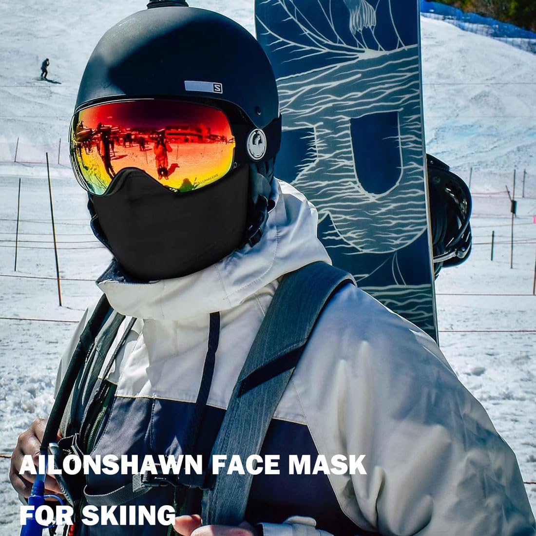 Balaclava White Ski Mask 2 Pack Full Face Mask for Men Shiesty Ski Mask Women Mo