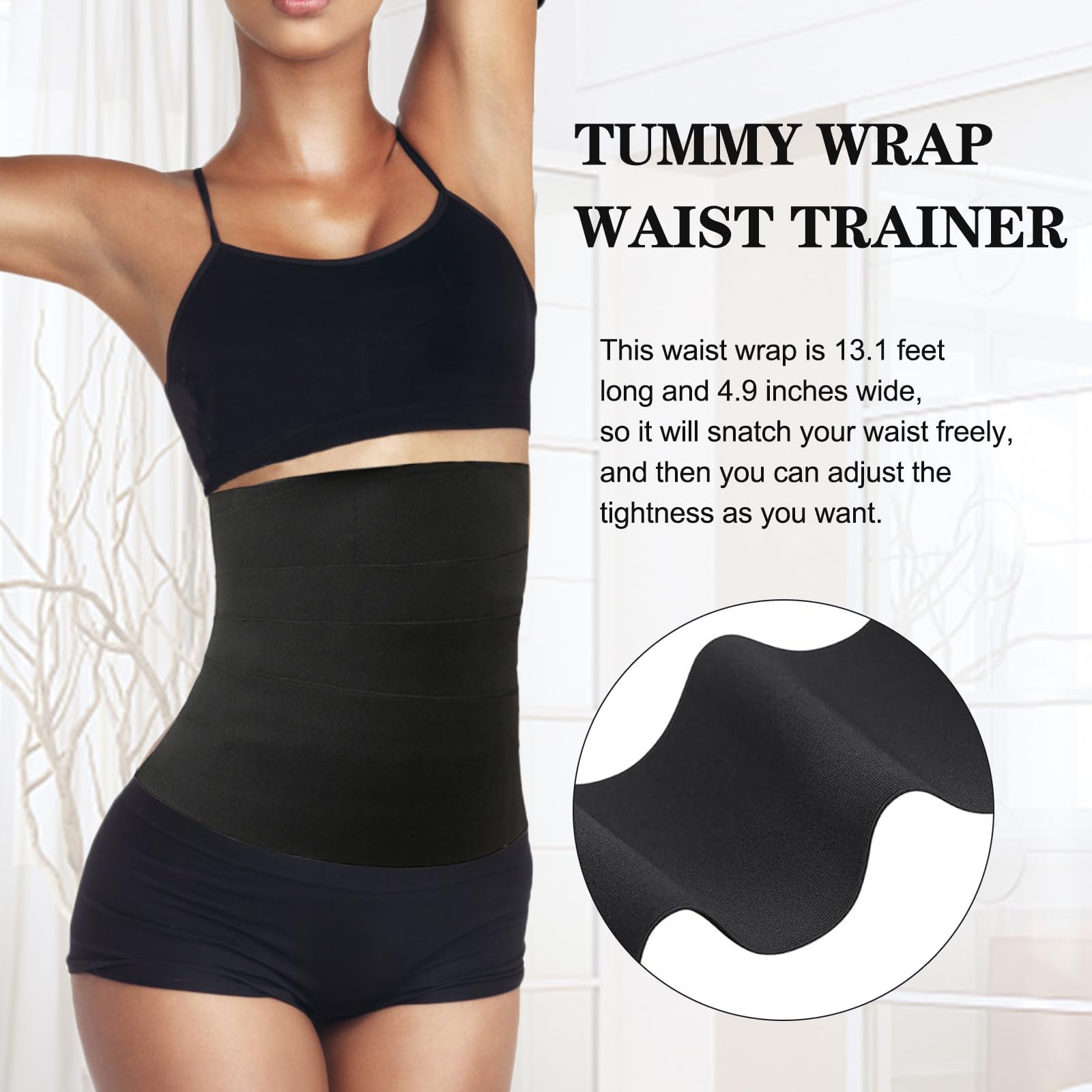 Trainers For Women Belly Fat,Postpartum Belly Wrap For Tummy Control,Banda