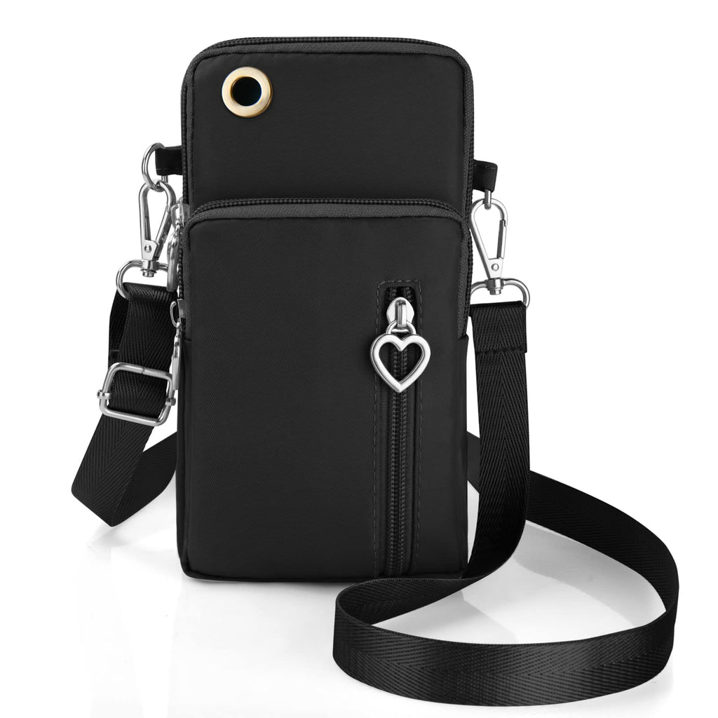 Crossbody Wallet Phone Bag, Nylon Cell Phone Purse, Travel Crossbody Bag C