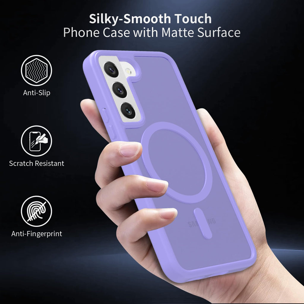 for Samsung Galaxy S22 Case Magnetic, Compatible with Magsafe 6.1 Inch Slim Fit
