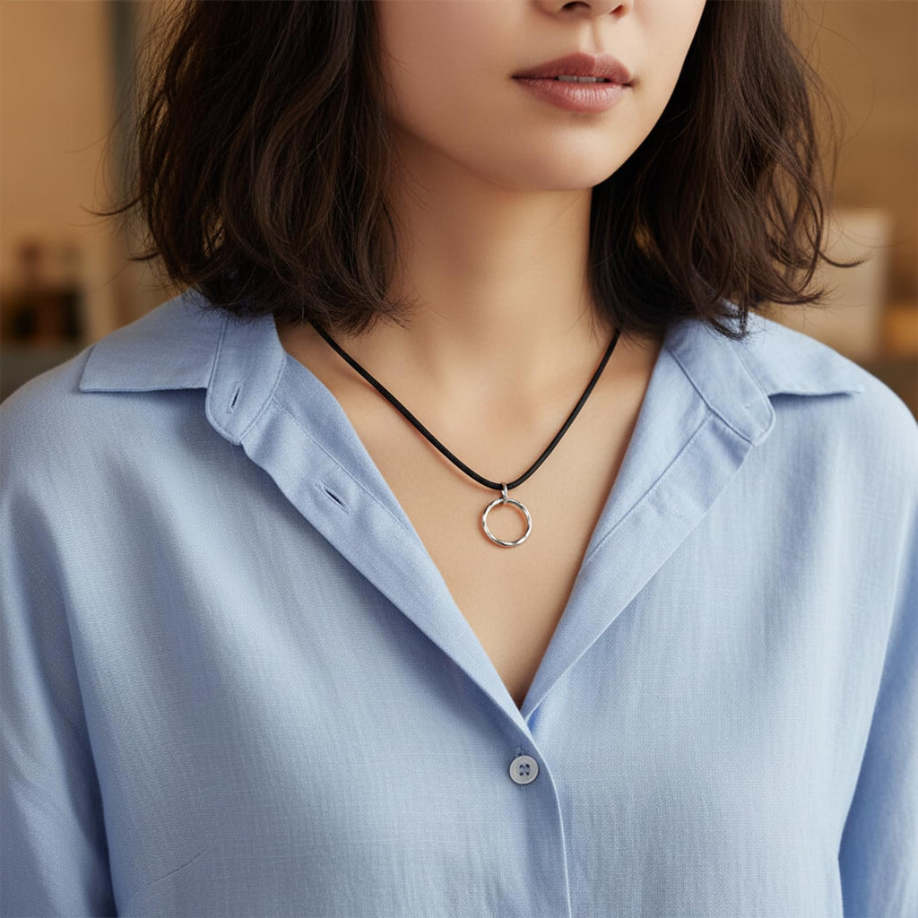 Cord Necklace, 4 Pc Waxed Rope DIY Chain for Pendant Waterproof Braided Leather