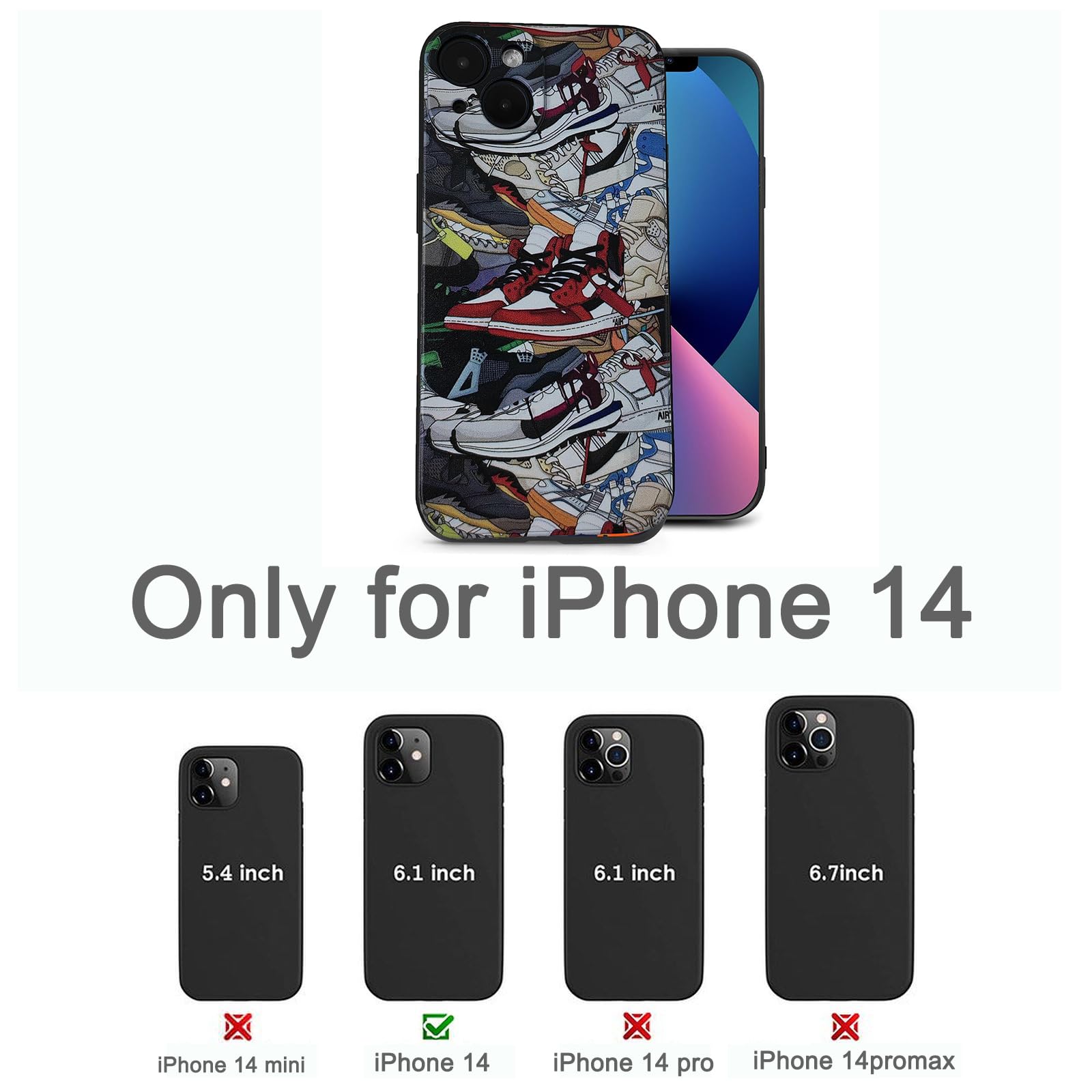 for iPhone 14 case Cool iPhone 14 Phone Cases Shockproof Protective B