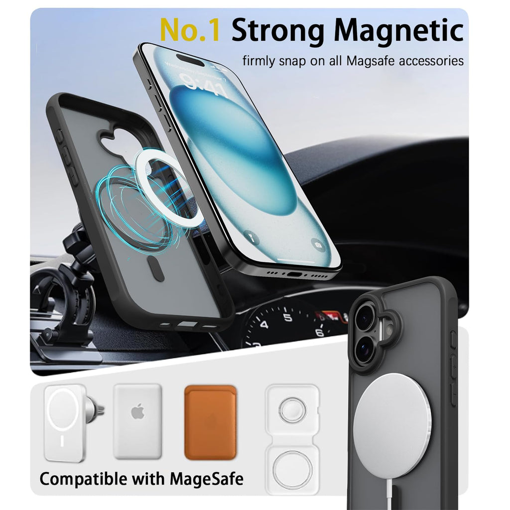 17 Magnetic Case with Screen Protector — MagSafe Compatible, Mil-Grade Drop Prot