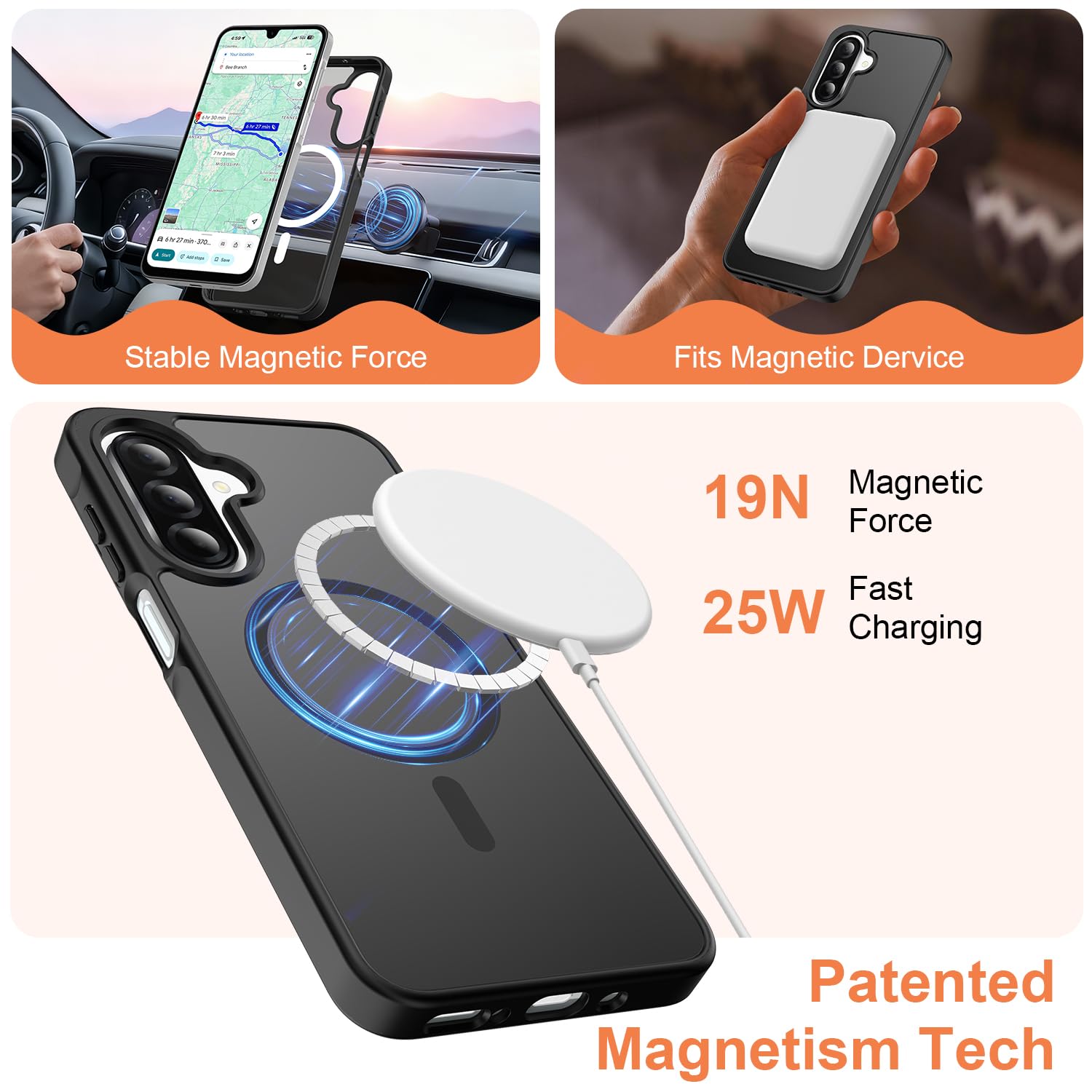 Samsung Galaxy A17 5G Phone Case, With 2-Pack Tempered Glass Screen Protector An