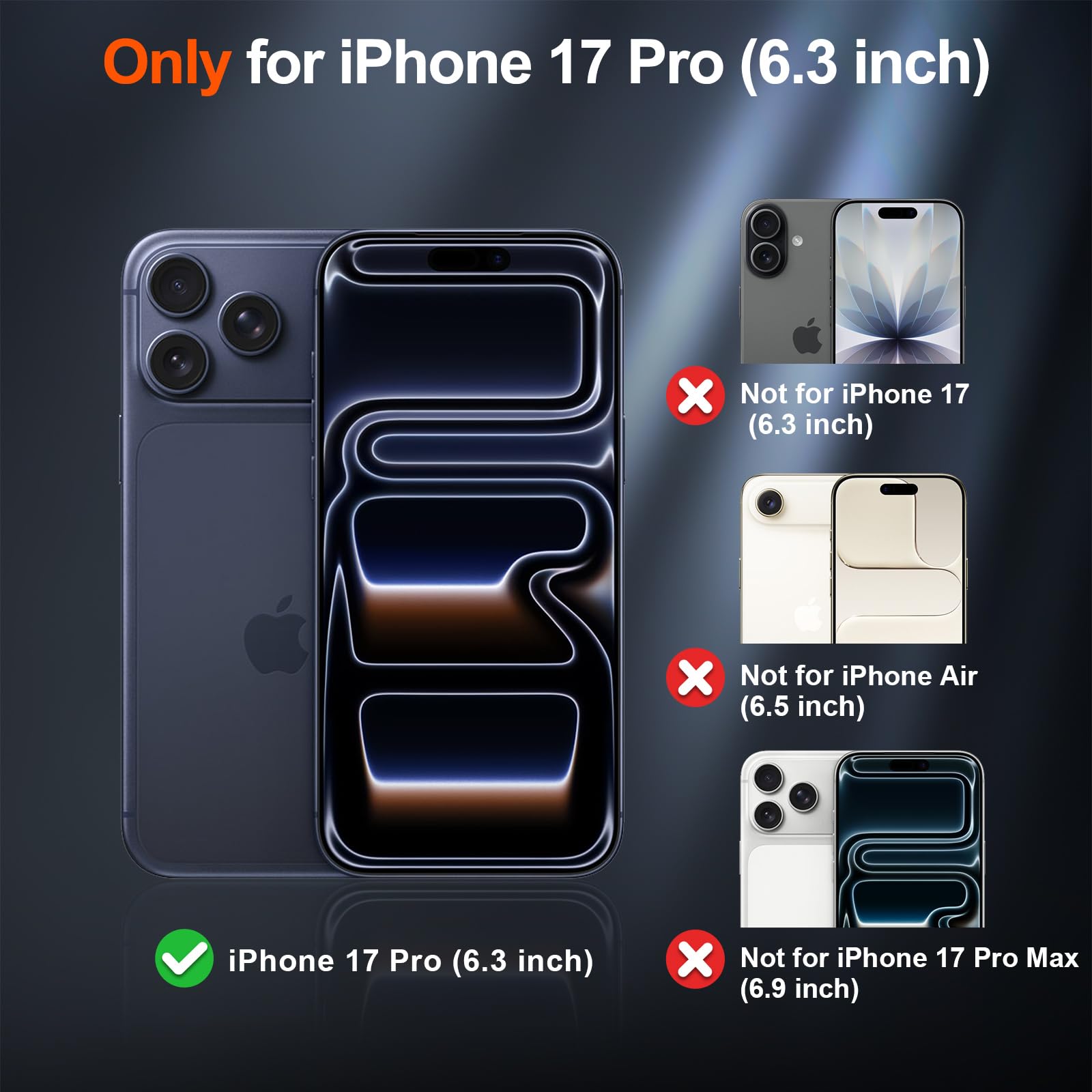 For Iphone 17 Pro Case ( Magsafe)(Military Grade Drop Protection)(Camera Protect