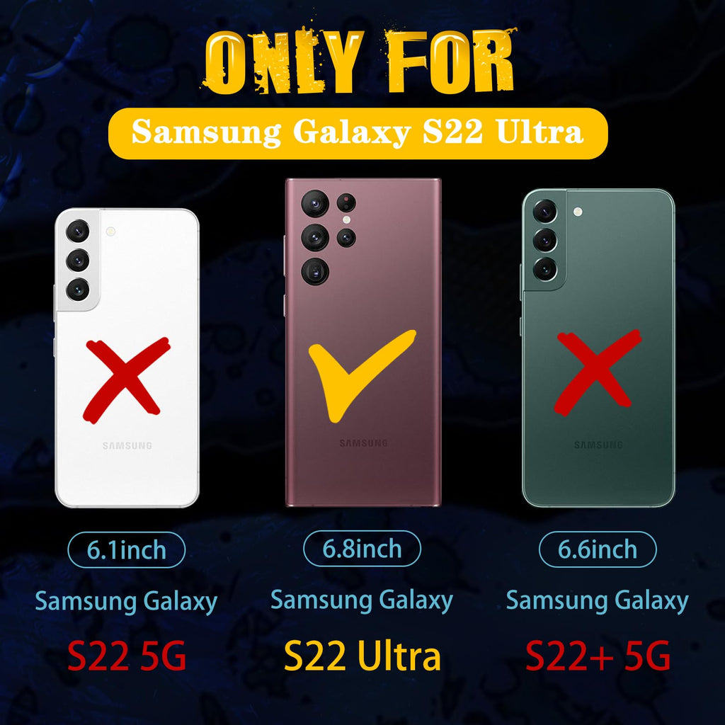 for Samsung Galaxy S22 Ultra Case - Women Cute Girls Phone Cover Cool Aesthetic