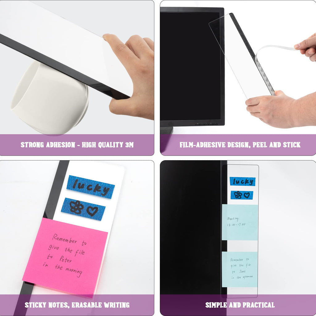 Desk Accessories 2Pcs Computer Monitor Memo Board Message Board Supplies For Wom