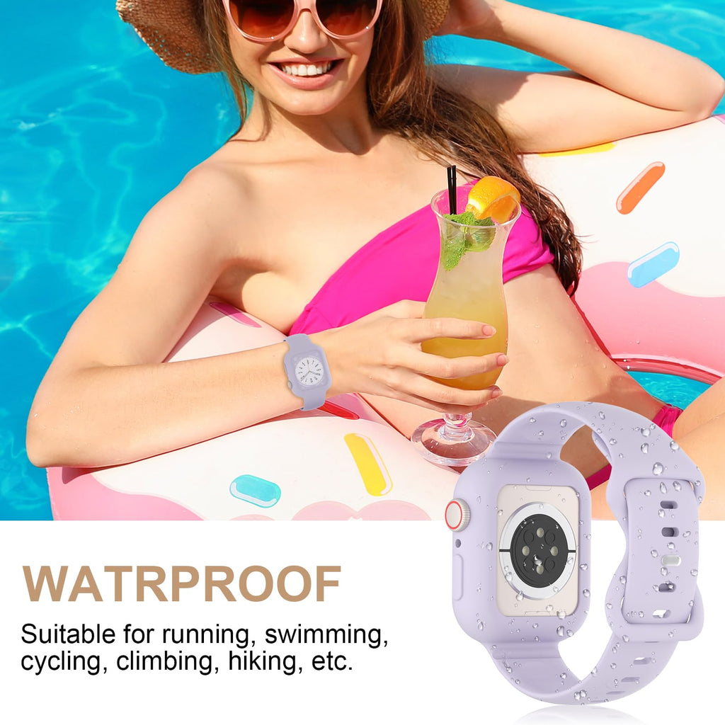 Bumper Case Compatible with Apple Watch Band 38mm 40mm 41mm 42mm 44mm 45mm