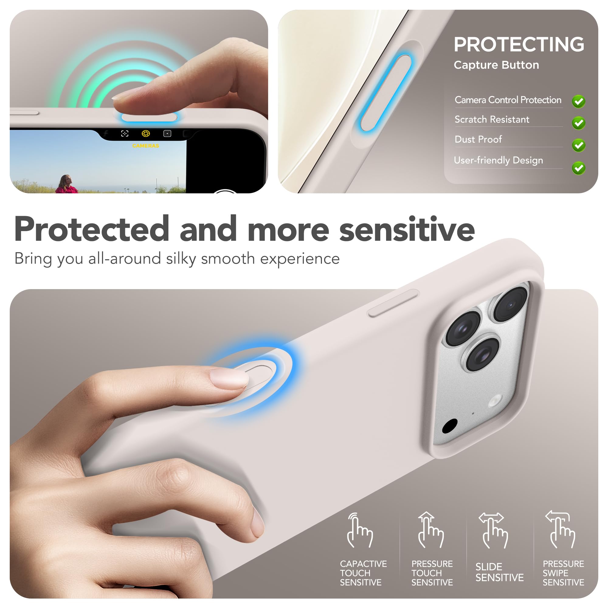 For Iphone 17 Pro Case, Magsafe, [Screen Protector + Camera Lens Protector], Liq