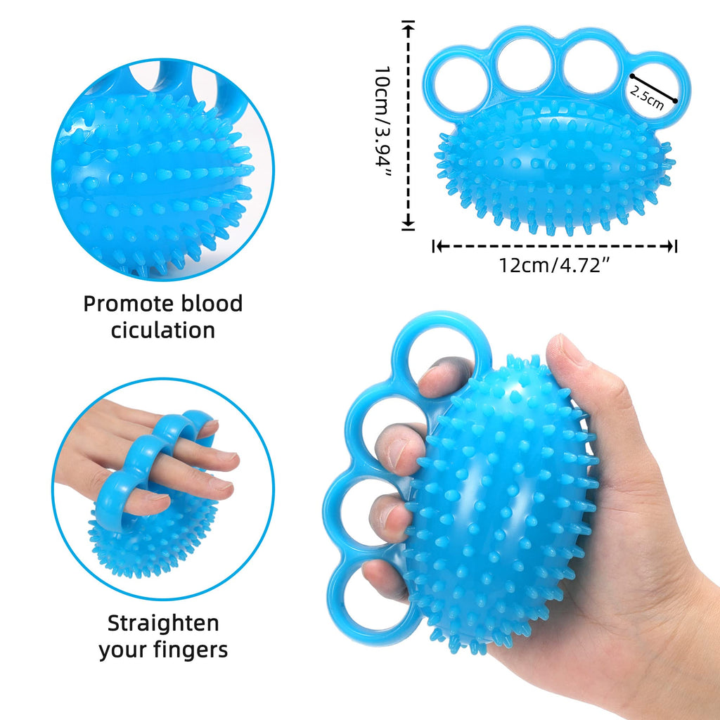 Exercise Ball Finger Therapy Ball - Grip Strengthening, Improve Flexibility, Squ
