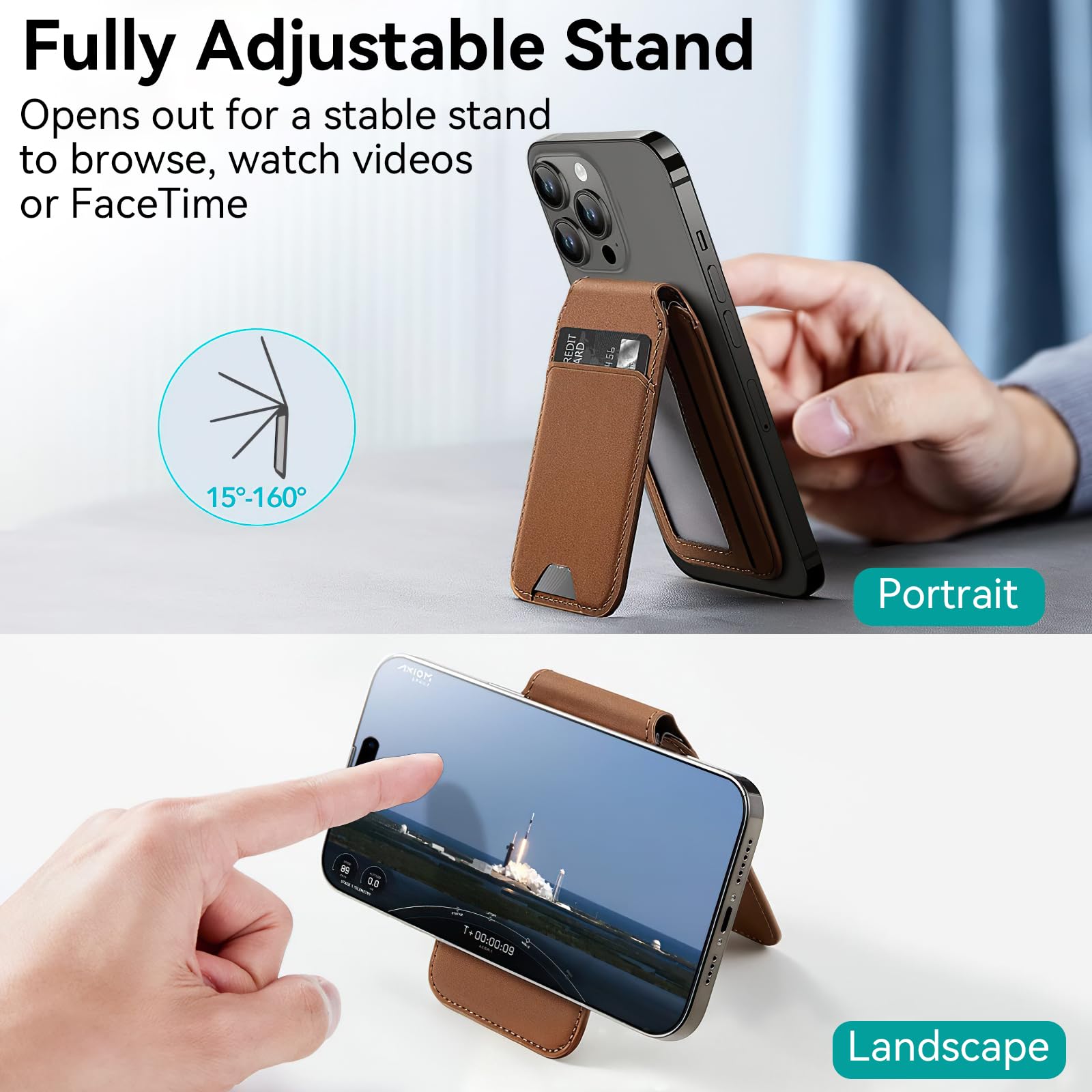 Strong Magnetic Wallet for iPhone 17/16/15/14/13/12 Series, Mgan