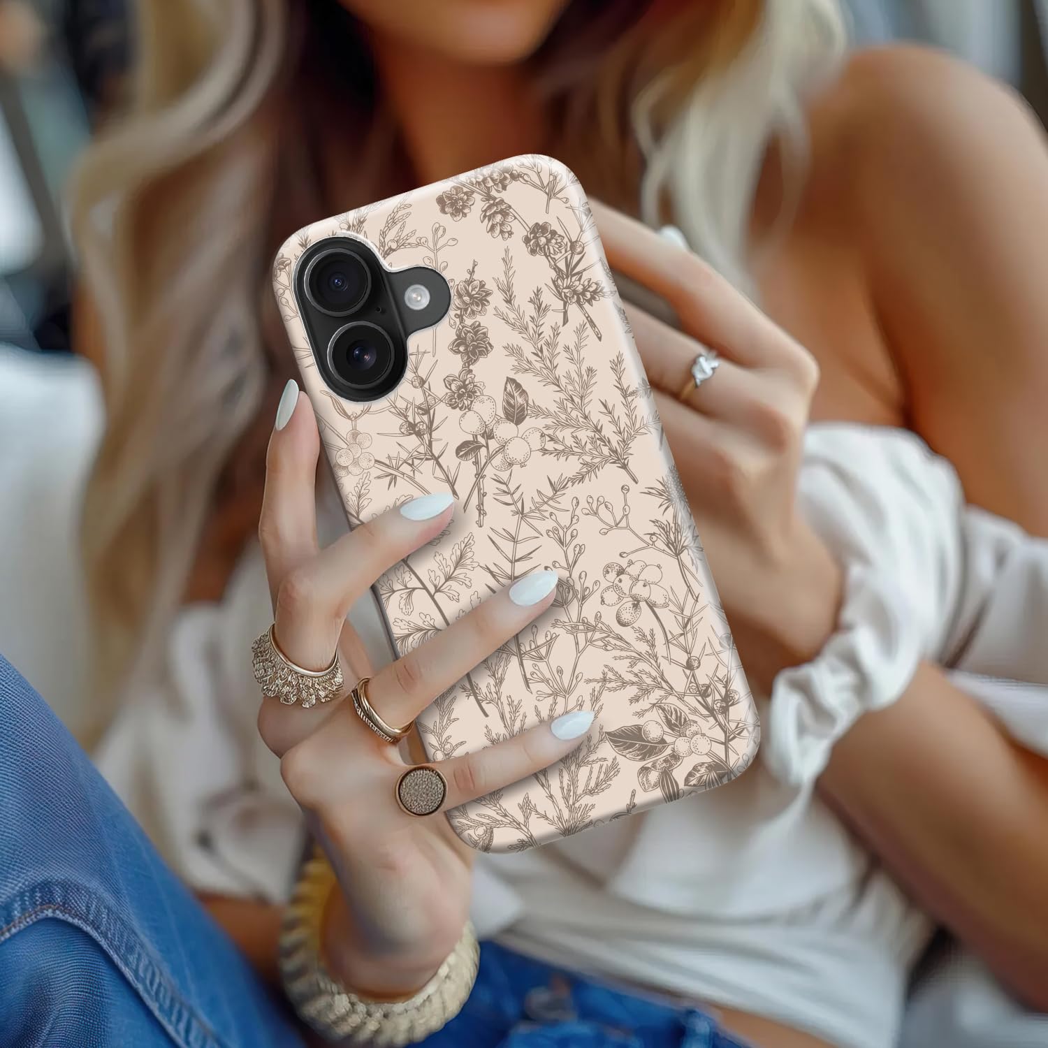 iPhone 16 Plus Case Cute – Wireless Charging Compatible – Dual-Layer Shockpr