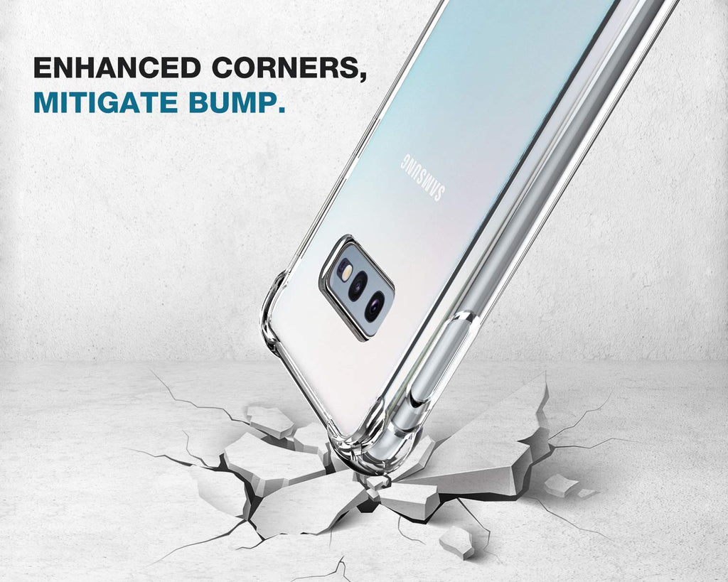 Clear Case for Galaxy S10E - Shockproof Bumper with Air Cushion Protection
