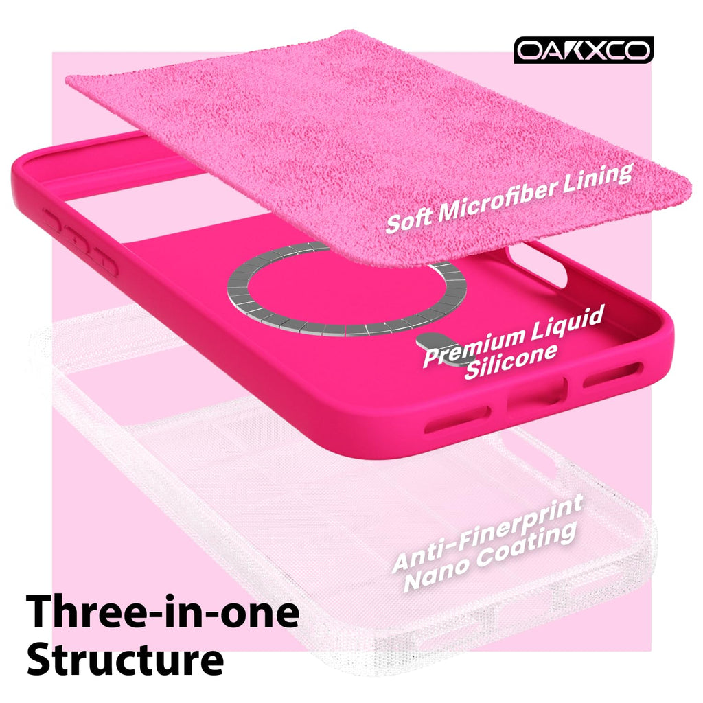 Iphone 17 Pro Case Silicone Mag Safe, Magnetic Slim Thin Phone Case Magsafe Wire
