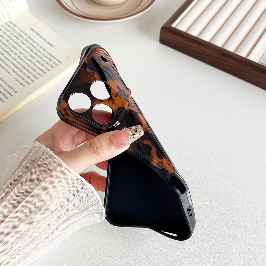 17 Pro Case For Women, Fashion Fall Tortoise Shell Phone Case, Classic Soft Tpu