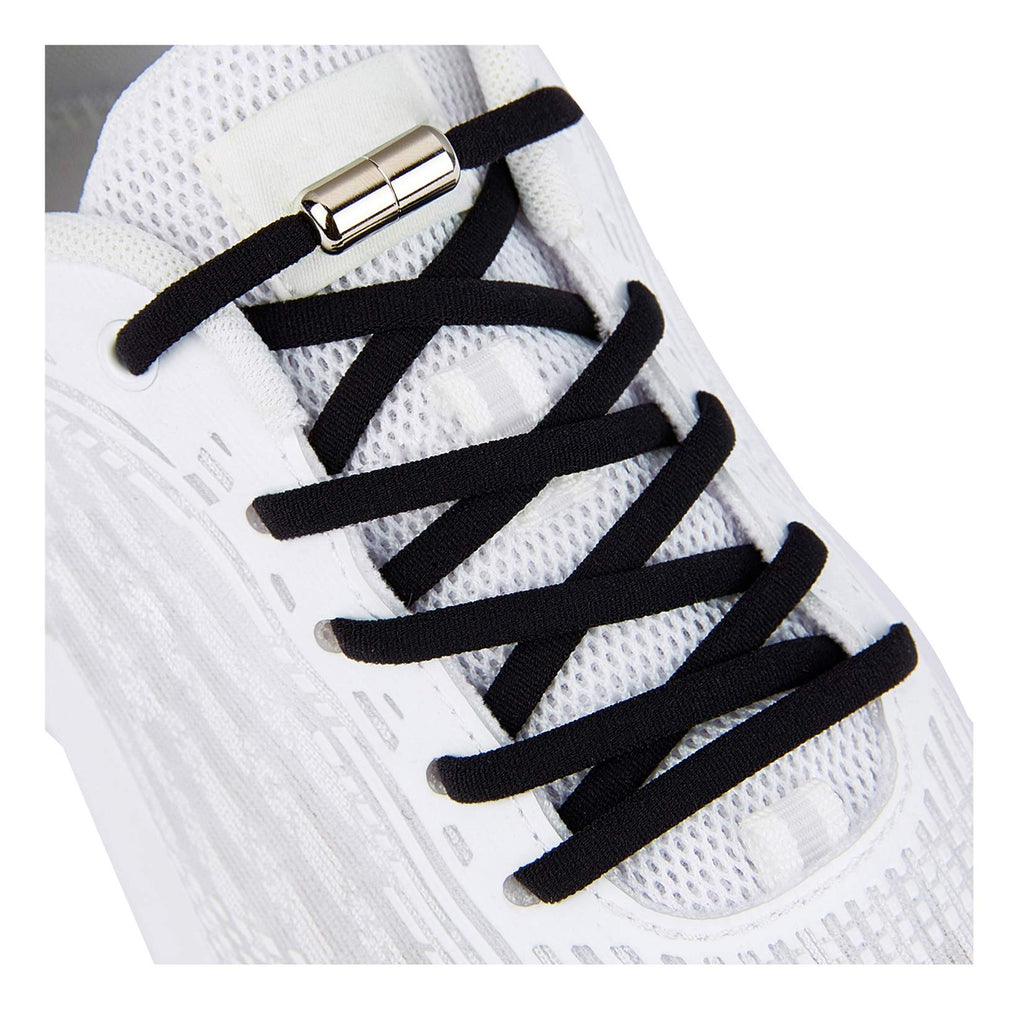 Shoe Laces for Kids and Adults Sneakers,Elastic No Tie Shoelaces Black