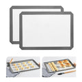 Baking Mat Set of 2 — 16.5"x11.6" Non-Stick Reusable BPA-Free Sheet for Cookies,
