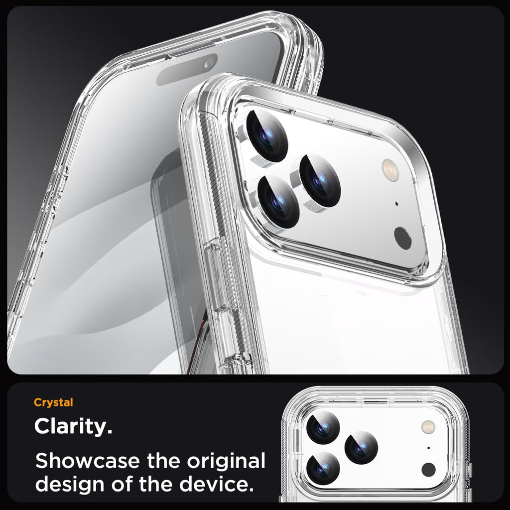 Iphone 17 Pro Max Case Clear 3 In 1 Heavy Duty Drop Protection Full Body Rugged