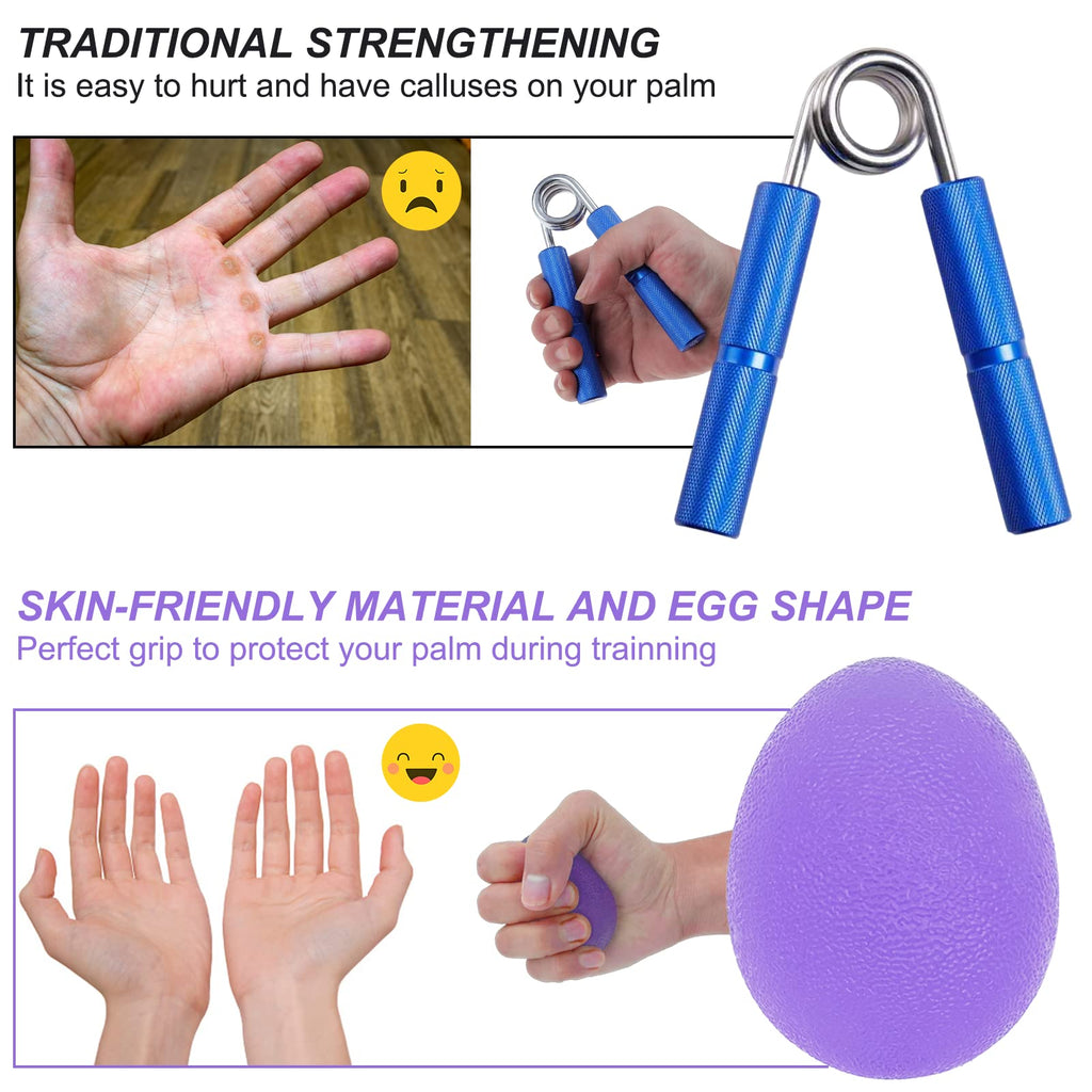 Balls for Adults, Hand Exersicers for Strength, Squeeze Balls for Hand Therapy,