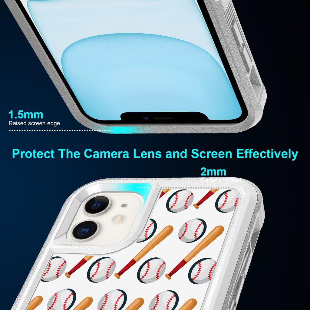 for iPhone 11, Unique Sports Pattern Shock-Absorption Hard PC and Silicone