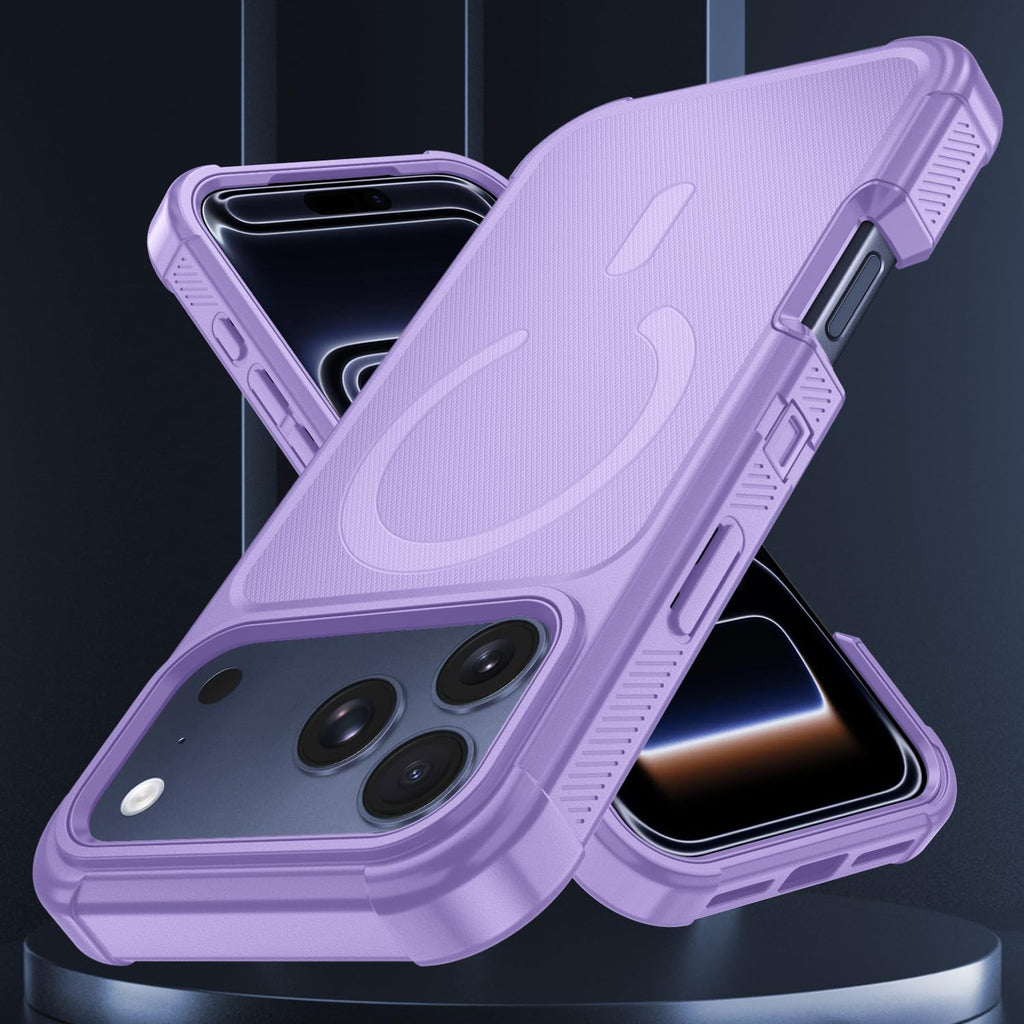 For Iphone 17 Pro Case, Magsafe, 3-Layer Heavy Duty Full-Body Cover, Military-Gr