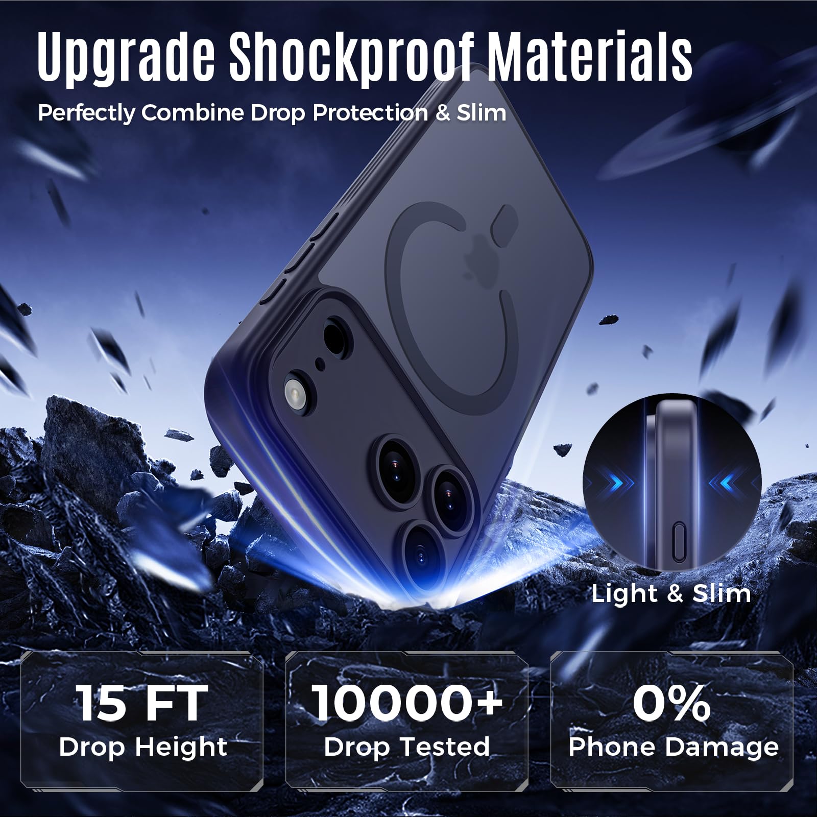 For Iphone 17 Pro Max Case, Magsafe, [Camera Protection] [15Ft Military Drop Pro