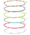 Beaded Choker Necklaces For Women Vsco Boho Handmade Flower Necklace Cherry Cute