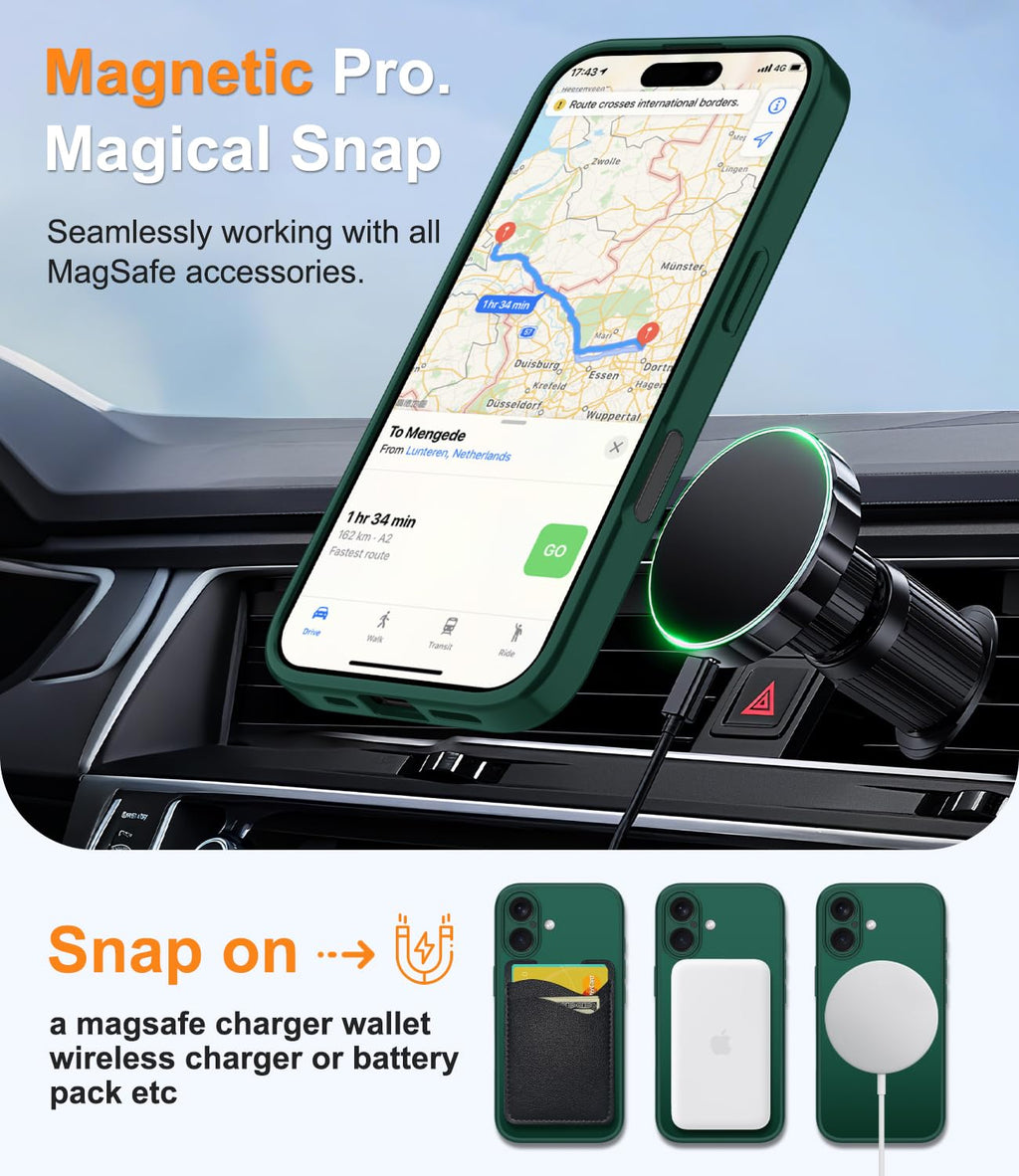 for iPhone 15 Case,with Screen Protector+Wrist Strap,Compatible with Ma