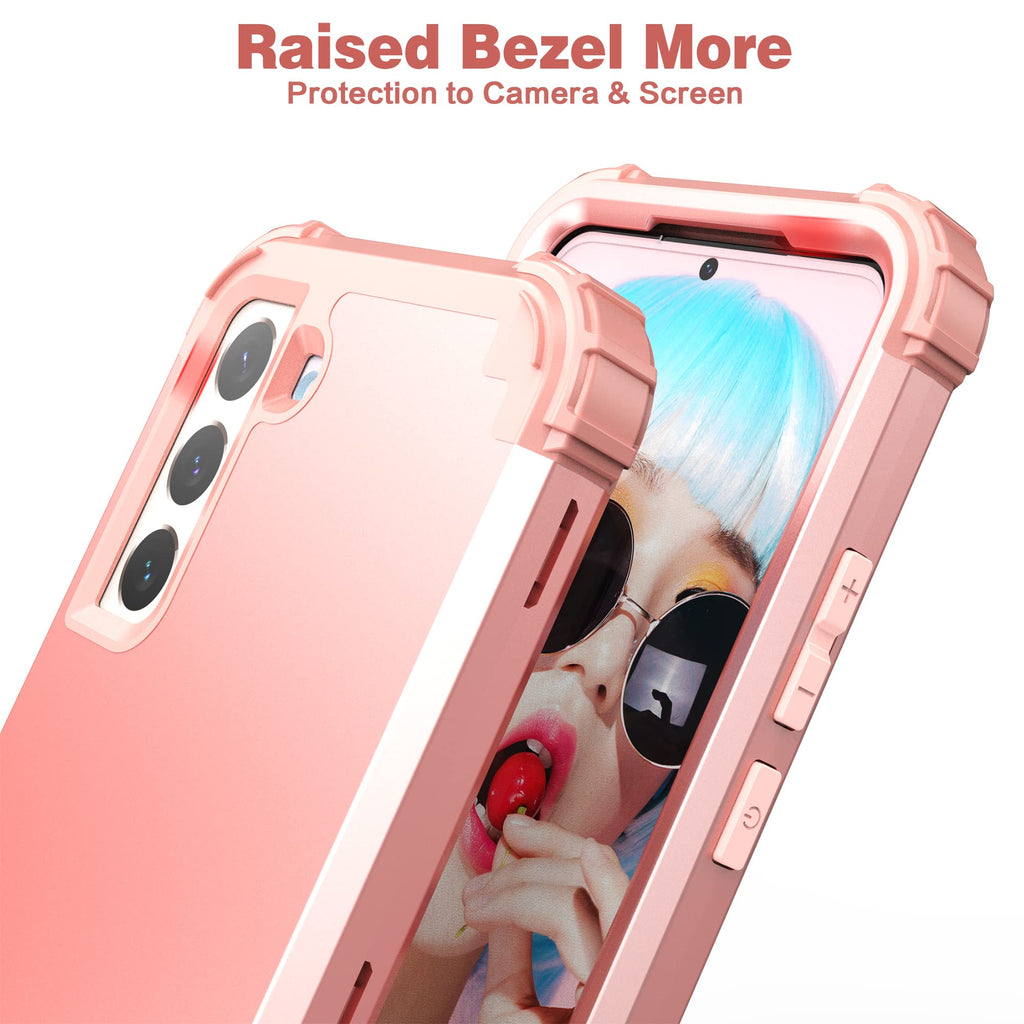 S23 Heavy-Duty Case with 3-in-1 Shockproof Protection & Screen Protector