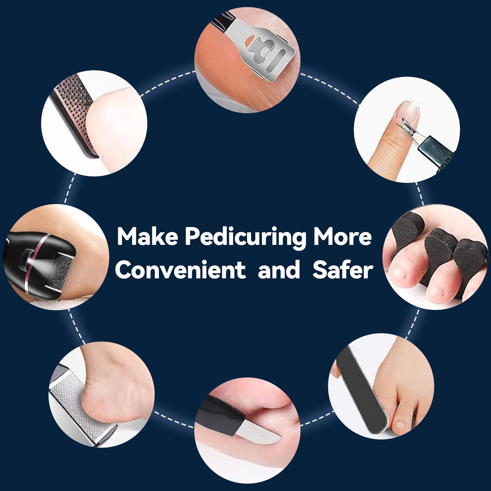 Callus Remover for Feet 17-in-1 Rechargeable Waterproof — Professional Pedicure