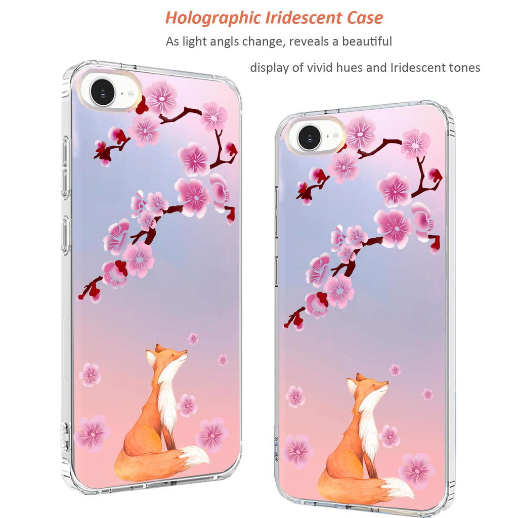 iPhone 17e & 16e Case: Slim Clear Matte Cute Flowers Floral Design for Girls