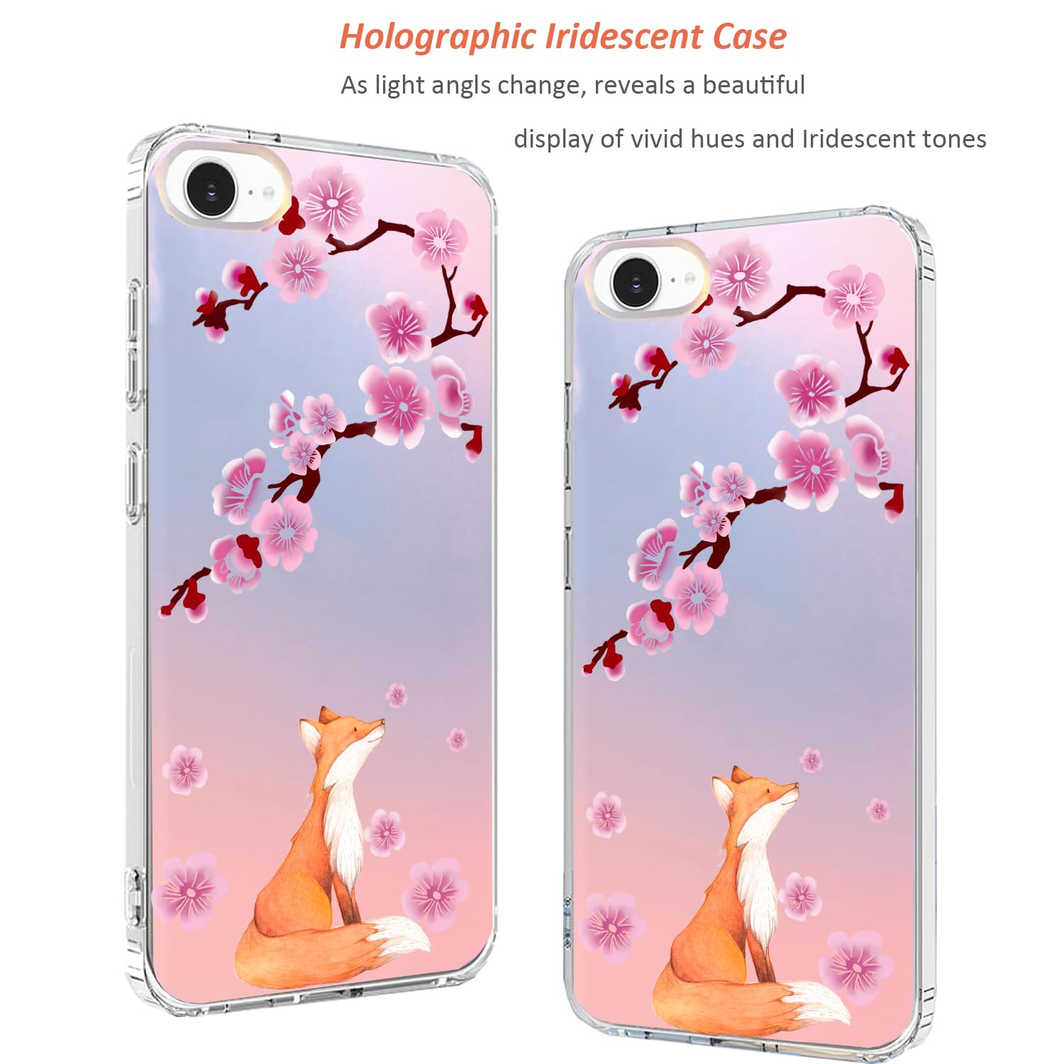 iPhone 17e & 16e Case: Slim Clear Matte Cute Flowers Floral Design for Girls