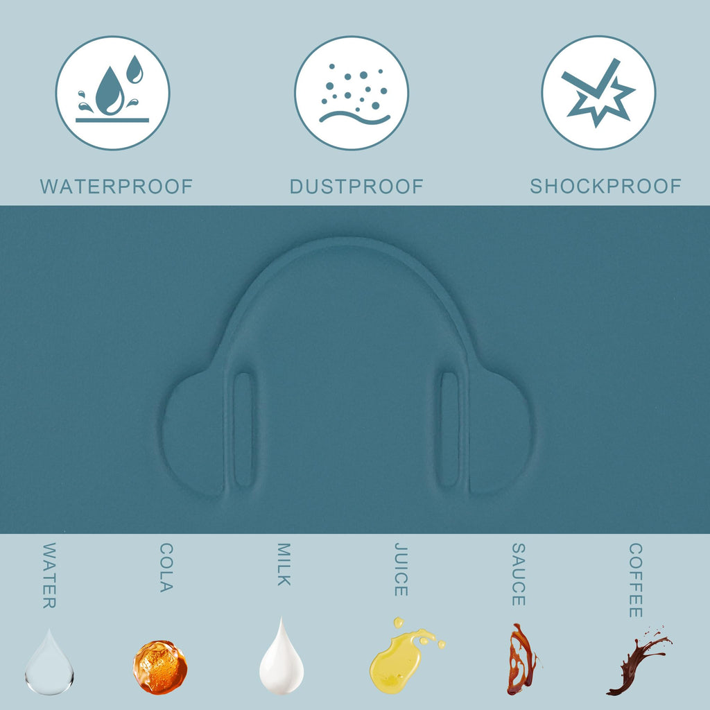 For Airpods Max Hard Portable Over Ear Headphone Carrying Case, Wireless Headpho