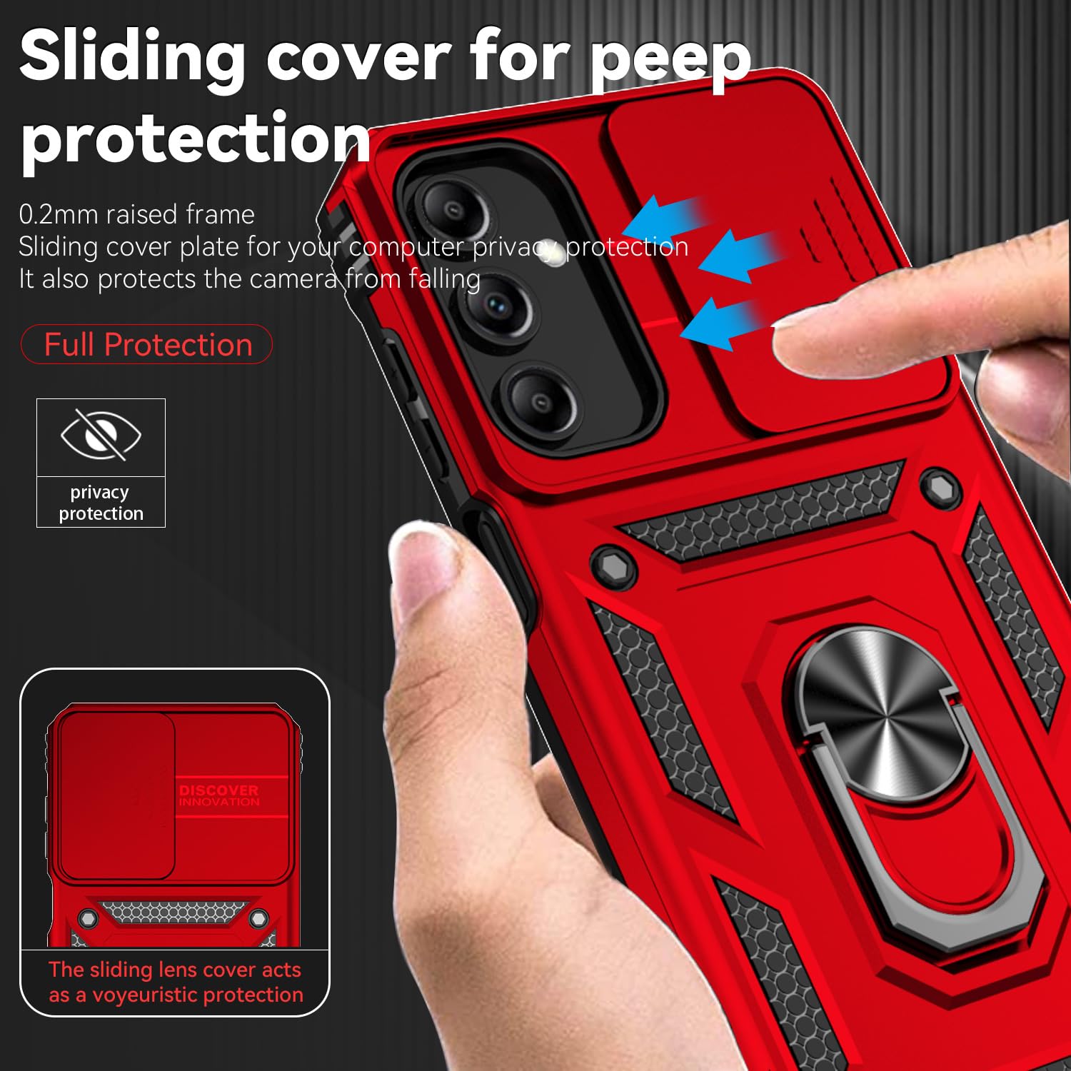 Case Compatible with Samsung Galaxy A16 5G Case with HD Screen Protector &