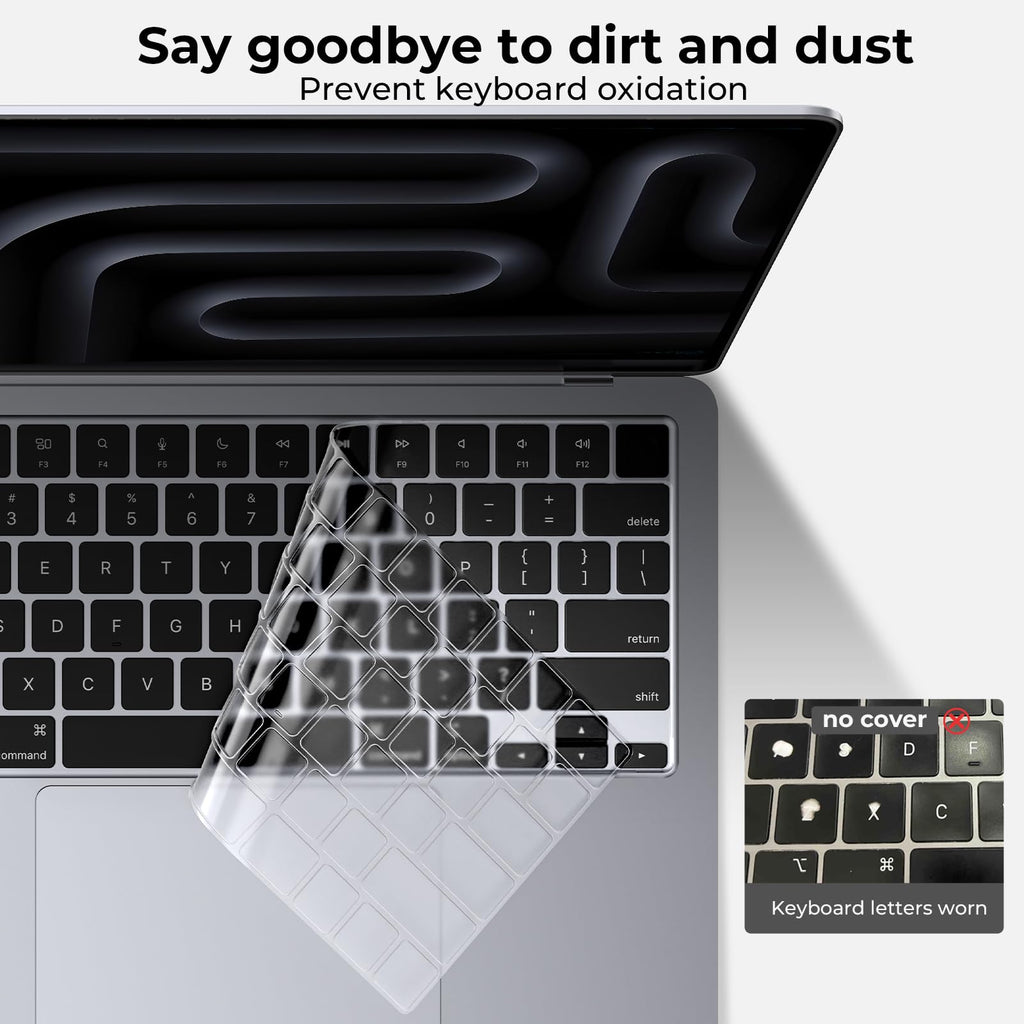 Keyboard Cover for MacBook Pro/Air (M1–M5, 13–16”)