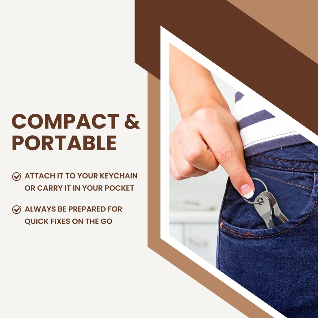 Set (Pack of 2) - Best Stocking Stuffers - EDC Keychain - Portable R
