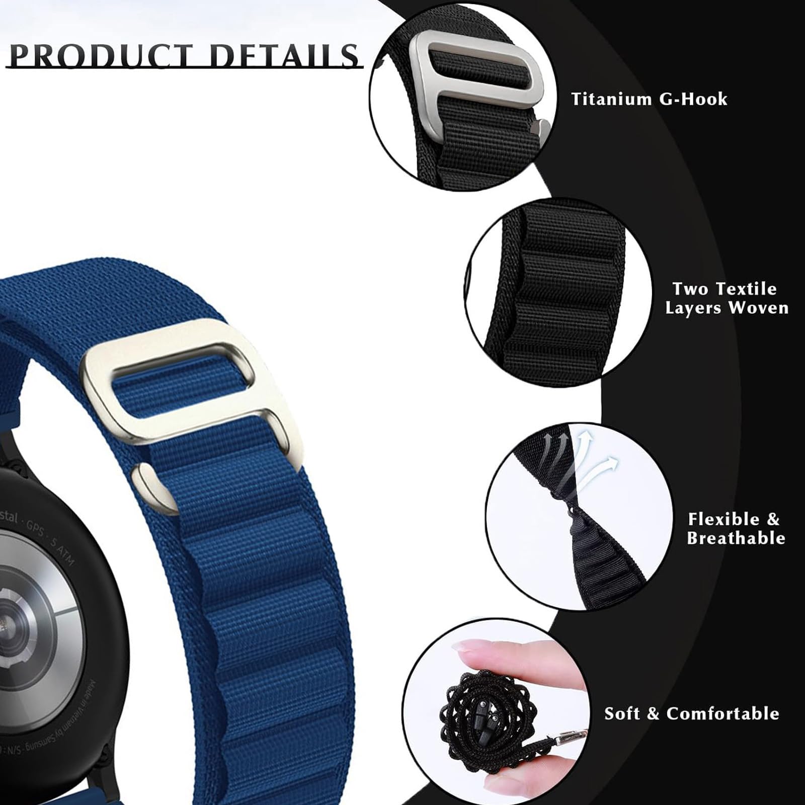 Loop Band Compatible with Apple Watch Band 45mm 41mm 44mm 40mm 42mm 38mm
