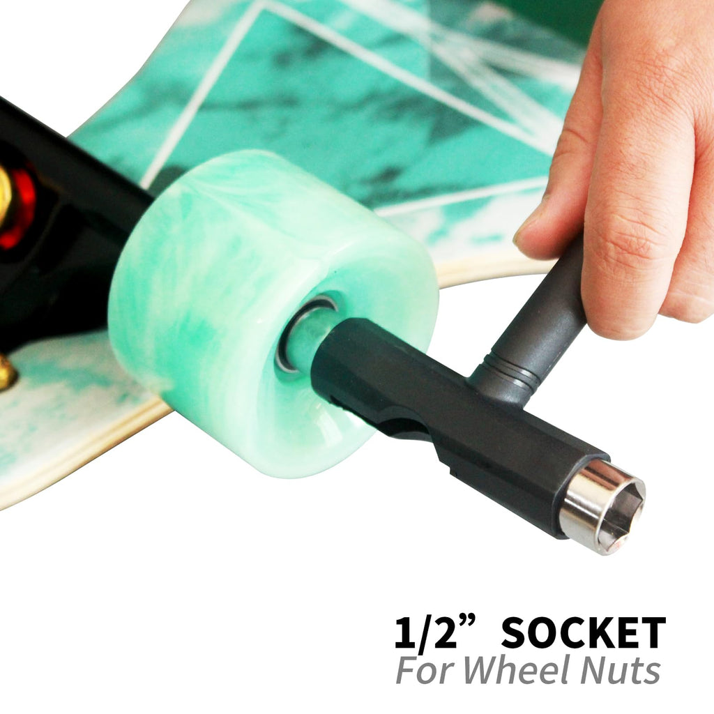 Tool All-in-One, Skateboard Tool Roller Skate Tool T Tool for Skateboard, Muti-F
