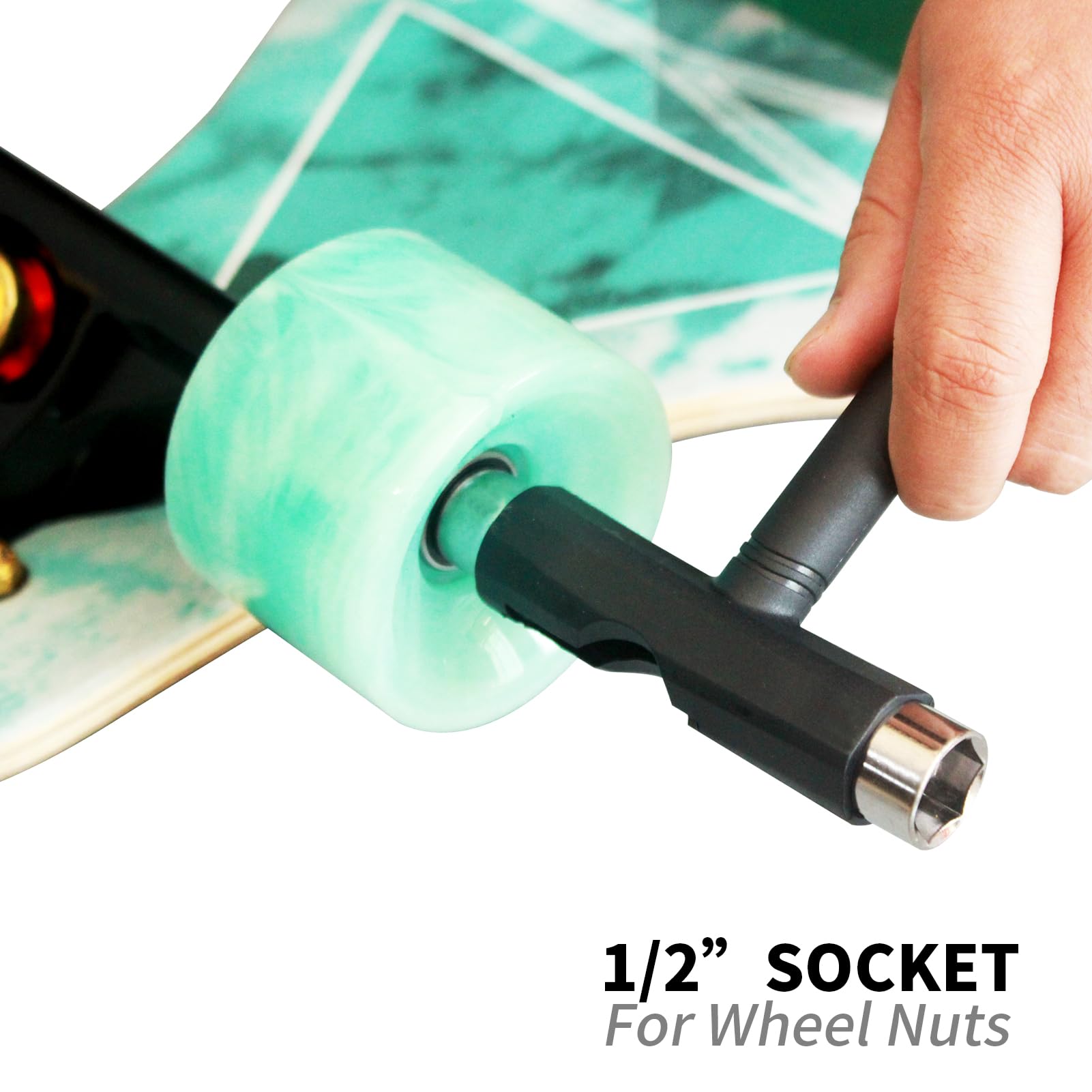 Tool All-in-One, Skateboard Tool Roller Skate Tool T Tool for Skateboard, Muti-F