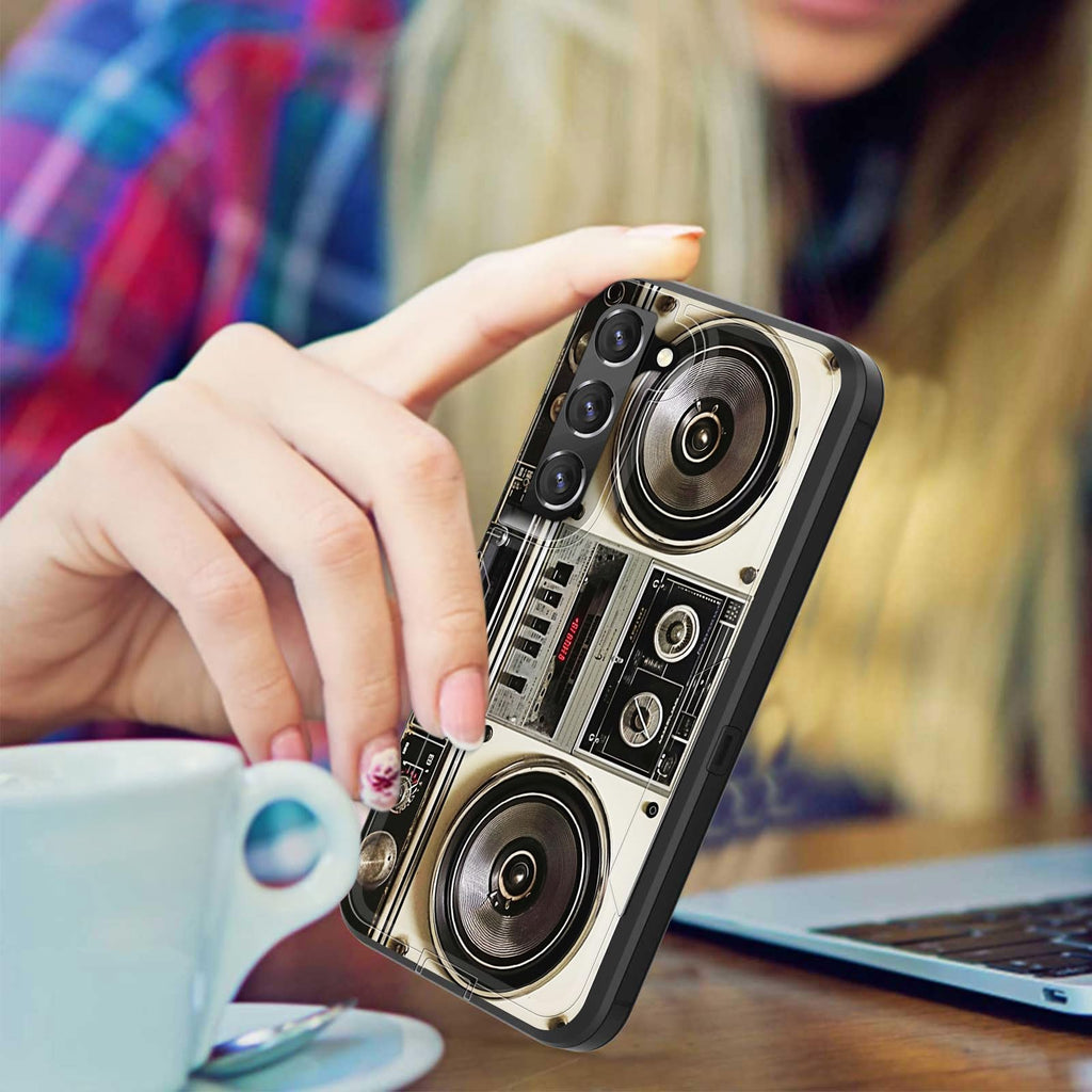 S23 5G Case - Dual Layer Hybrid with Built-in Dustproof Cap & Magnetic Car Mount
