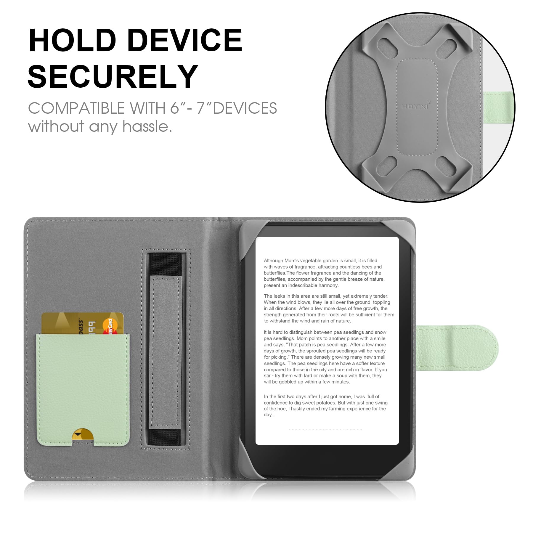 Universal Case for 7 inch Kindle eReader Compatible with 6.8" Paperwhite/Pocketb
