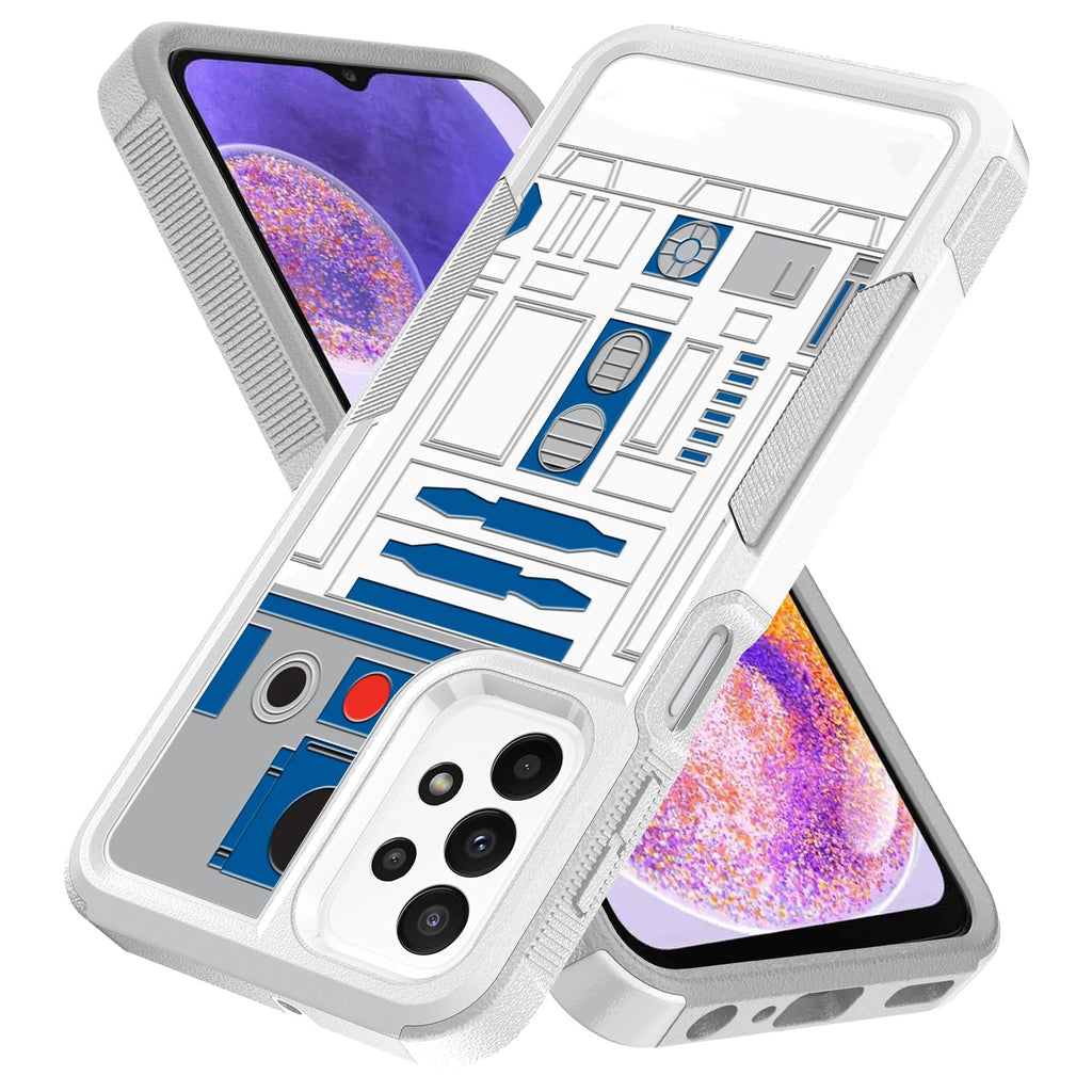 Galaxy A23 5G Case - Shock-Absorbing Hard PC with Cool Robot Pattern