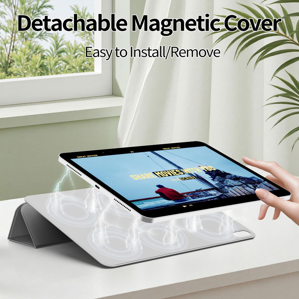 Magnetic Case for iPad (A16) 11th/10th Generation (11/10.9 Inch, 2025/2022), Sma