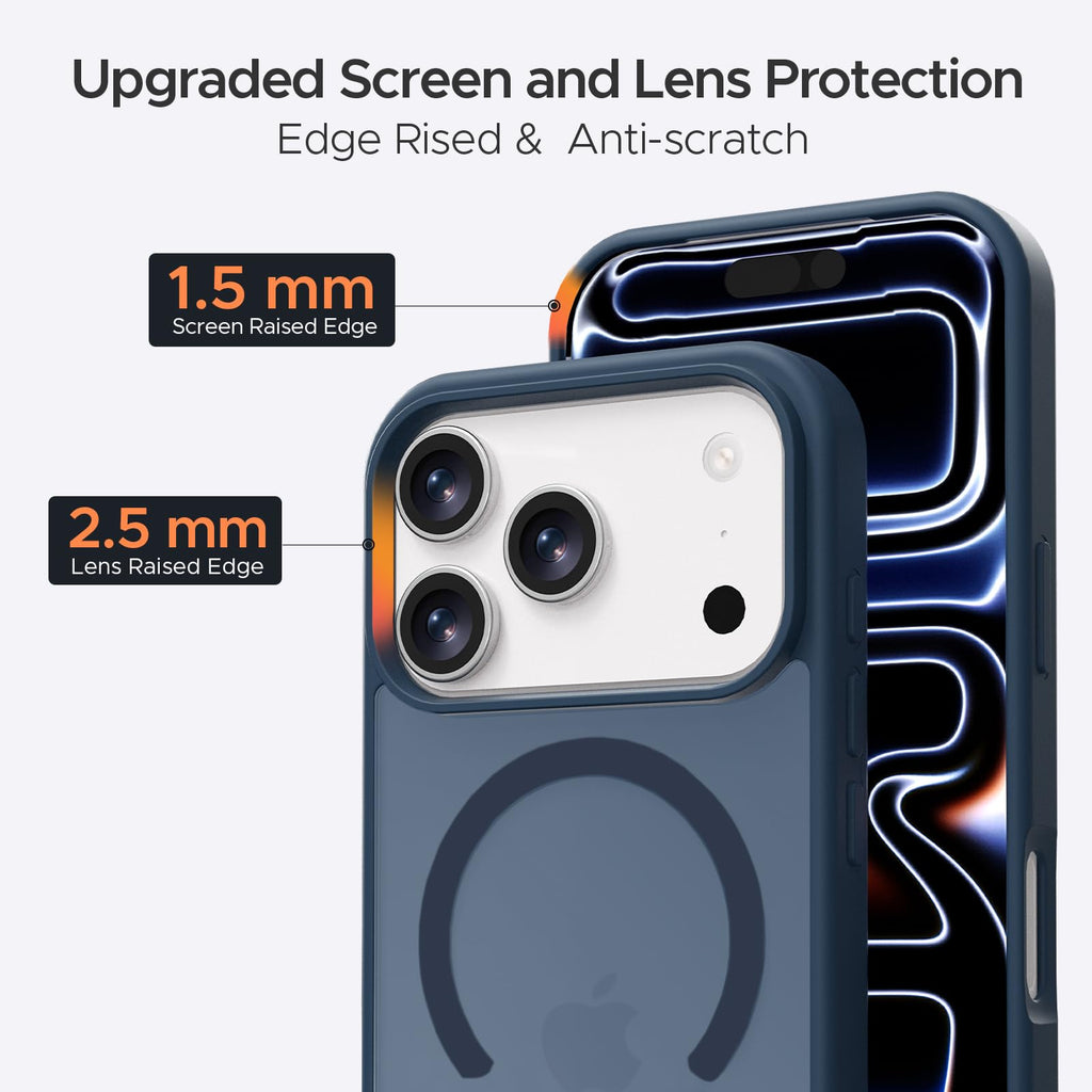 Iphone 17 Pro Case, Stronger Magnetic [Military Grade Drop Protection] Transluce