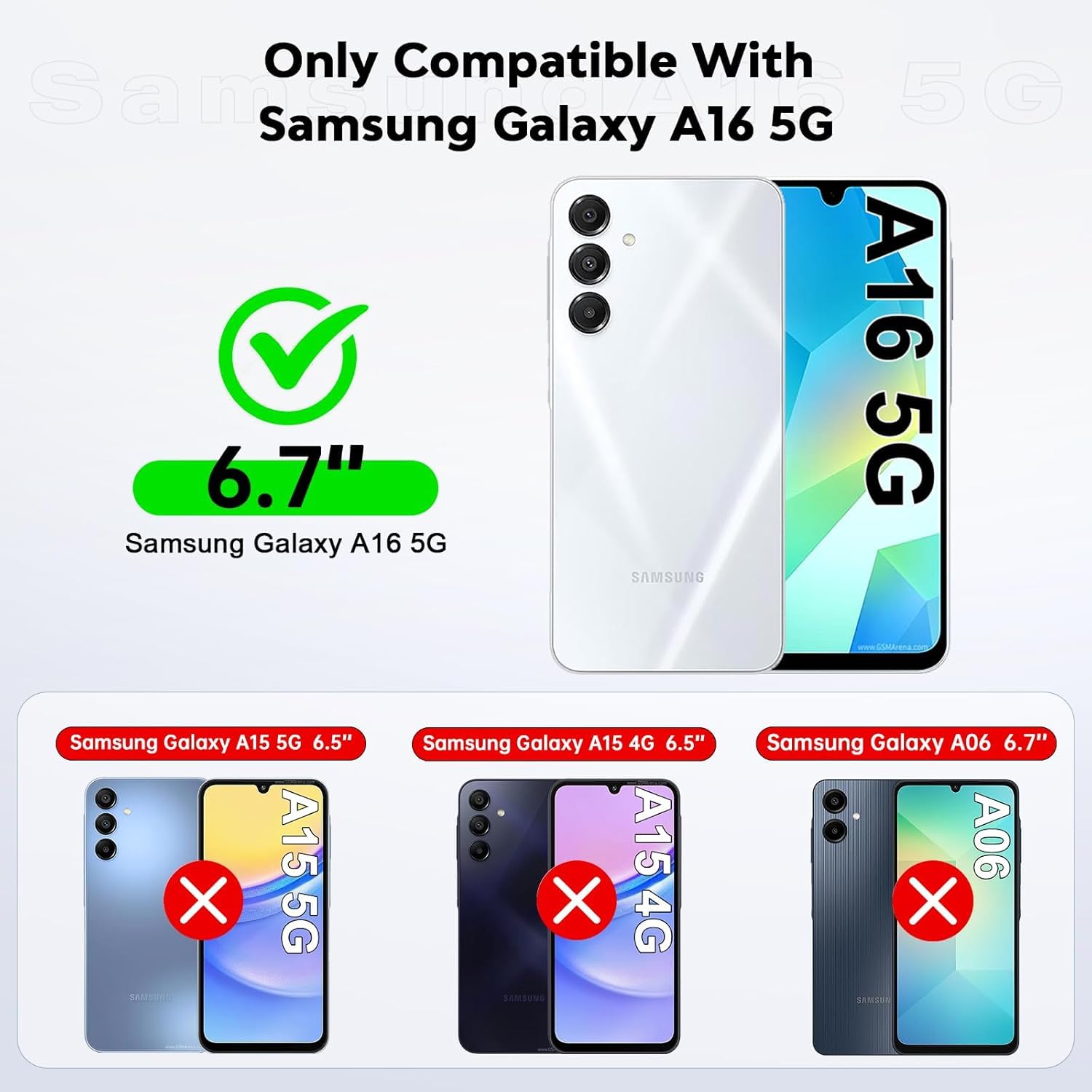 Samsung Galaxy A16 Case with Magsafe Magnetic Slim Shockproof Protective Case,Tr