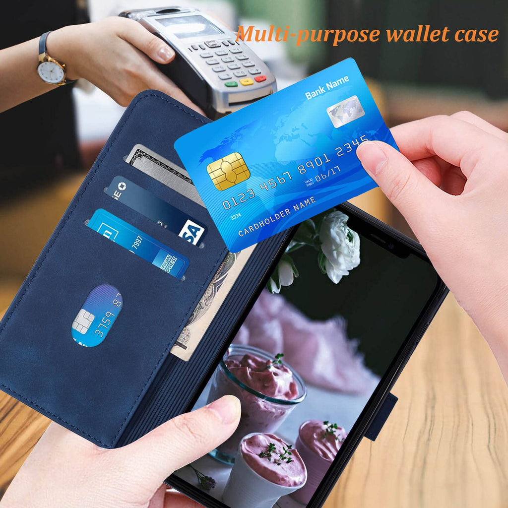 Dextrad Compatible for iPhone XR Wallet Case,[Kickstand][Wrist Strap][Card Holde