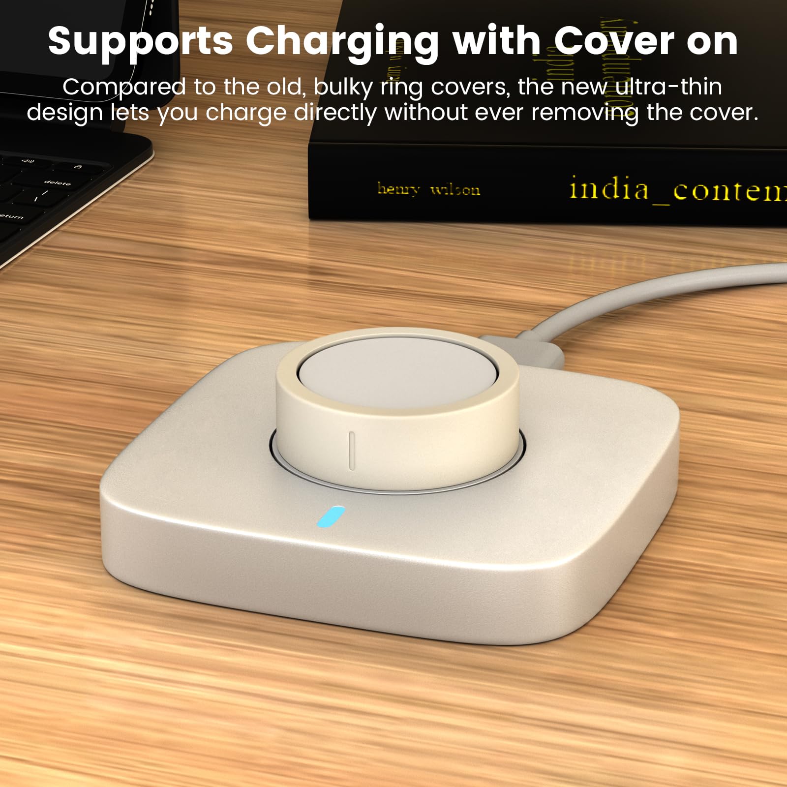 Compatible with Oura Ring Gen 4/Oura Gen 3 Cover, Anti-Scratch Elastic Si